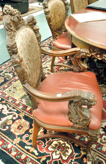 The set of six Horner attributed chairs became the top lot of the auction as they sold for $26,450.