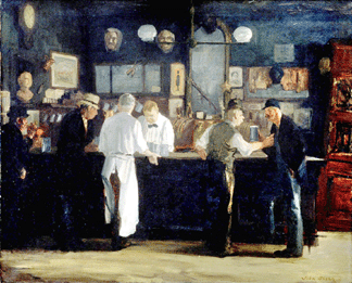 John Sloan (1871‱951), "McSorley's Bar,†1912, oil on canvas, 26 by 32 inches. Detroit Institute of Arts. 