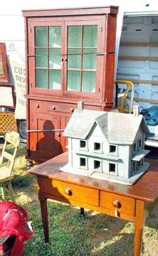 Steve Still had a large selection of Pennsylvania furniture and folk art.