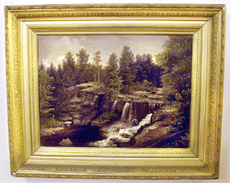 This painting by George Cope, a Brandywine (Pennsylvania) School painter, was sent to auction at Alderfer's by its California owner. Cope's painting fetched $21,850.