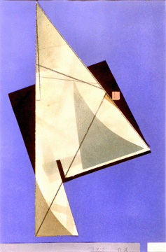 "Untitled #5†by Balcomb Greene, 1937. Mixed media on paper, 20½ by 16½ inches.