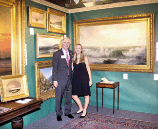 Bill Vareika and his daughter, Hope. Celebrating its 20th anniversary, William Vareika Fine Arts, Ltd, of Newport was the show's 2007 presenting sponsor.