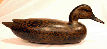 The rare pintail hen by John English that the auction house termed as "arguably one of the finest Delaware River decoys to come to auction†sold for $225,000.