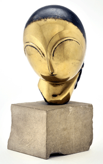 Avant-garde star Constantin Brancusi's small but compelling "Danaide,†1913, made of partly polished bronze, graces the special exhibition gallery of the Perelman Building. It documents the Romanian-born (1876‱957) artist's ventures into nearly abstract figurative sculpture.