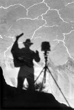 Ansel Adams, "Self-Portrait, Monument Valley, Utah,†1958, gelatin silver print, the Lane collection, courtesy of the Museum of Fine Arts, Boston, ©2007 The Ansel Adams Publishing Rights Trust.