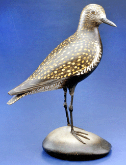 The golden plover with turned head, 10 inches tall, sold at $74,240.