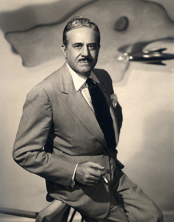 Raymond Loewy, 1953, photograph, 13 15/16 by 11 inches. Courtesy Laurence Loewy, Loewy Design.