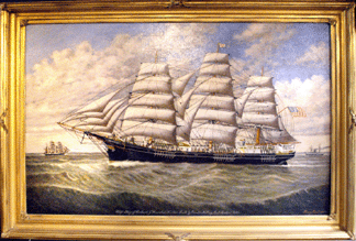 "Glory of the Seas†by Maine artist Percy Sanborn sold at $22,000.