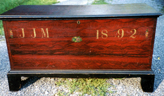 A Soap Hollow blanket chest, dated 1892, sold for $7,000.