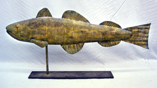 This cod weathervane sold for $4,250.