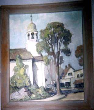 One of the Russell Cheney paintings stolen was of a South Carolina church.