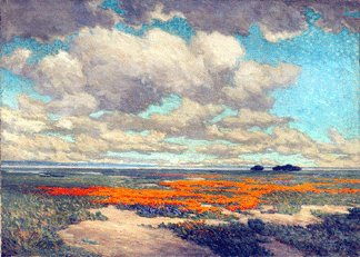 Granville Redmond (1871‱935), "A Field of California Poppies,†1911, oil on canvas, 26 by 36 inches, signed and dated "Granville Redmond 1911†lower right, realized $420,000.