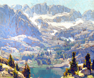 Edgar Payne (1883‱947), "Lake in the Sierras,†oil on canvas, 28 by 34 inches, signed "Edgar Payne†lower left, brought $264,000.