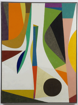 Frederick Hammersley, "Up Within,†1957‵8, oil on linen. "It seems to be a process of responding or reacting to a particular canvas,†Hammersley stated in the 1959 Four Abstract Classicists catalog. Collection Pomona College, Museum of Art, Claremont, Calif., museum purchase with funds provided by the estate of Walter and Elise Mosher. ©Frederick Hammersley, Schenck & Schenck photo.