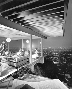 Using just a Kodak Brownie vest pocket camera, Julius Shulman captured this iconic photo of Case Study House #22 by Pierre Koenig, architect. Completed in 1960, it is one of the final blueprints for modern living commissioned by Art & Architecture magazine. Shulman, photograph of Case Study House #22 (Pierre Koenig, architect, Los Angeles, 1959‶0), 1960. ©J. Paul Getty Trust. Used with permission. Julius Shulman Photography Archive, Research Library at the Getty Research Institute.