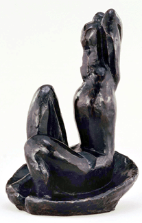 In two bronze versions of the goddess of beauty, "Venus in a Shell I†and "Venus in a Shell II,†both 1930, Matisse created a curvy, seated nude with arms above her head. This is the smoother, less angular first version of the two, from the Cone collection, The Baltimore Museum of Art.