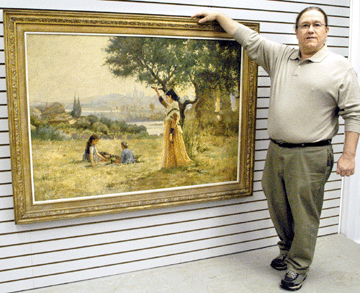 The J. Ambrose Prichard oil on canvas was sold by Jim Cyr for $20,700.