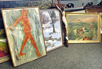 More than 180 paintings, some stolen from local public buildings, have been recovered by Waterbury Police.