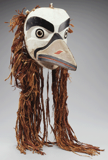 This fierce-looking "Mask of Raven,†measuring 10¼ by 12¼ inches, is by Willie Seaweed (1873‱967), a Kwakiuti Indian. It is part of the DIA's collection of Native American art.