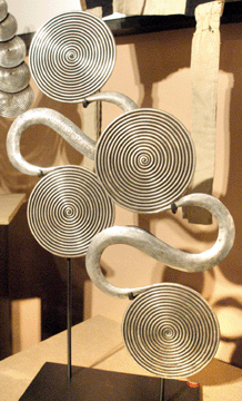 Rare Miao utilitarian silver ornaments, Xavier Monnet Rare Textiles and Jewelry, Paris.