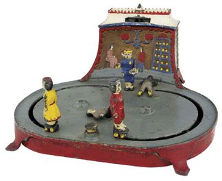 Kyser & Rex's delightful Roller Skating was in near mint condition. Estimated at $100/150,000, it sold for $195,500.