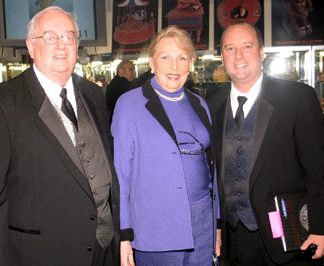 John Morphy, Marilyn Steckbeck and Dan Morphy, chief operating officer of Morphy Auctions and author of The Official Price Guide to Mechanical Banks.