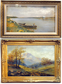 At Tradewinds Fine Arts, Newport and Charlestown, R.I., Steve McKell sold both the James Wells Champney, shown at top, and the Graham Williams before noon on Saturday. "I've had a great show already,†McKell said. 