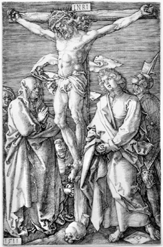 Albrecht Dürer, "The Crucifixion,†1511, engraving on laid paper, plate 11 in series of 16.