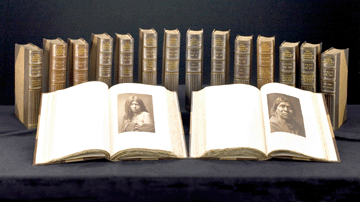 Partial set of Edward S. Curtis, "The North American Indian,†16 complete portfolios containing large-format photogravures and 16 fully illustrated text volumes, sold for $1,048,000. 