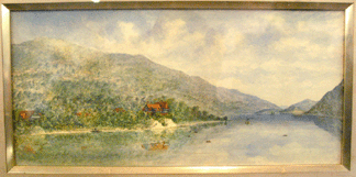 The George Bell Hudson River watercolor sold at $460.
