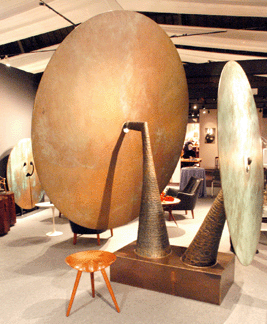 Works by Harry Bertoia were featured at Lost City Arts, New York City.