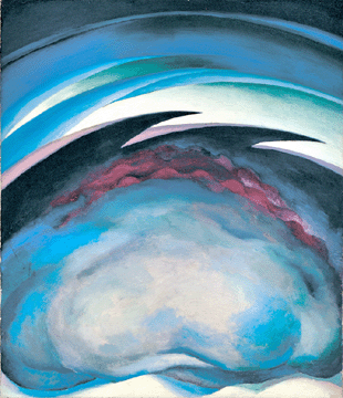 Georgia O'Keeffe (American, 1887‱986), "Series I †From the Plains,†1919, oil on canvas, 27 by 23 inches. The Georgia O'Keeffe Museum, promised gift of the Burnett Foundation. ©Georgia O'Keeffe Museum.