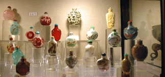 Snuff bottles displayed at Asiantiques, Winter Park, Fla.