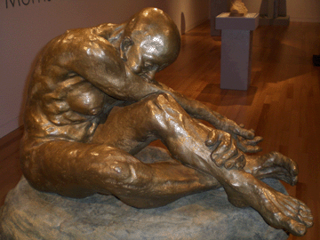 Sassona Norton (American, b Israel), "An Hour Before Dawn," bronze, 2001, 53½ by 27 by 44 inches; courtesy of the artist.