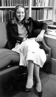 A photograph of Allison Ledes taken in 1990 during an interview with Antiques and The Arts Weekly, shortly after becoming the editor at The Magazine Antiques.