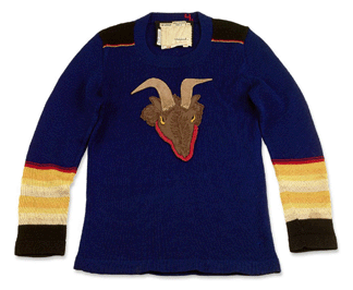 Top lot among a collection of vintage rock T-shirts was this rare Rolling Stones Goat's Head Soup sweater †one of a dozen made †which realized $4,750.