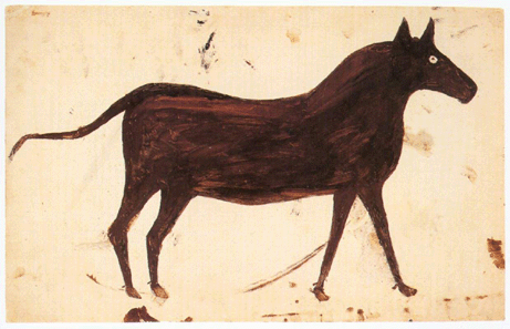Anthony Petullo's first "true†outsider purchase was Bill Traylor's "Brown Mule,†a pencil, crayon and gouache on board from 1939. It was the cover lot in Sotheby's Americana auction in 1990.