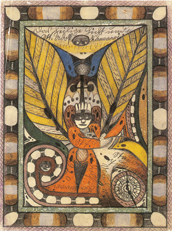 "Angel†by Adolph Wolfli, 1920, pencil and colored pencil on paper.