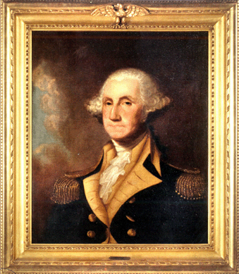 The portrait of George Washington by Jane Stuart, after her father Gilbert Stuart, sold to a telephone bidder for $194,000, a record price for the artist.