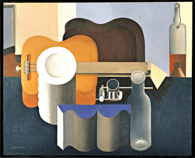 Le Corbusier, whom the Murphys entertained at Villa America, was impressed by its flat roof and whitewashed walls. The Murphys translated the Frenchman's ideas into dress and interior design, and admired his Cubist works, like "Still Life,†1920. The Museum of Modern Art.
