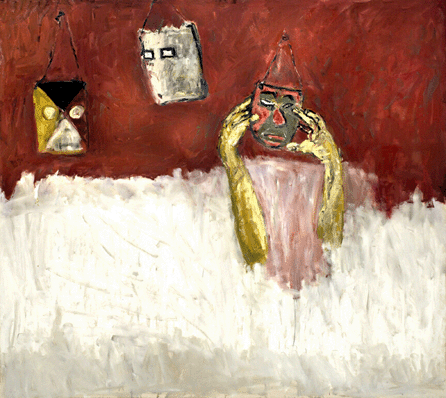 Susan Rothenberg, "Three Masks,†2006, oil on canvas, was purchased by The Phillips in fall 2007.  