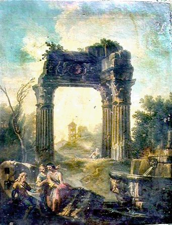 One of the Seventeenth Century German neoclassical paintings that was advertised in Northfield Auctions October 1, 2007, auction.