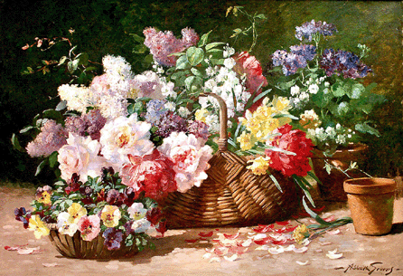 An Abbott Fuller Graves painting of flowers sold at $109,250.