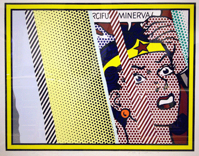 Roy Lichtenstein's print, "Reflections on Minerva,†sold for $32,200