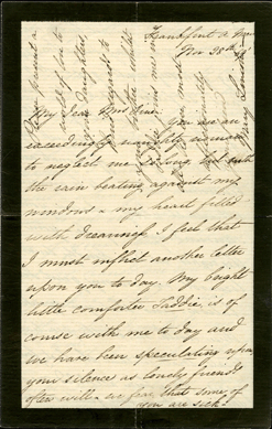 Widowed Mary Lincoln pours out her heart to a friend in 1869. She signed sideways in the top right corner of the letter, which brought $14,950.