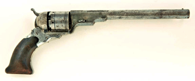 A rare 9-inch Colt Texas Paterson No. 5 holster model revolver made $97,750.