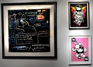 Jean-Michel Basquiat and Matt Siren were among the artists represented at Woodward Gallery, New York City.