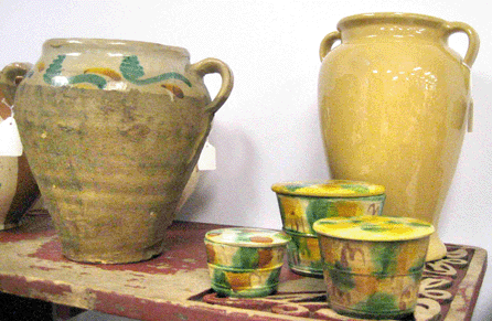 Art pottery offered by Paula Cohen, Brooklyn, N.Y.