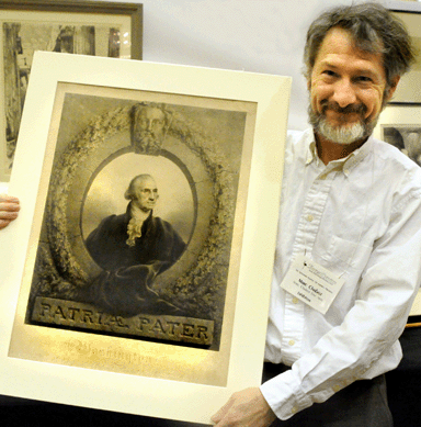 Marc Chabot, Southbury, Conn., offered a rare litho pulled from stone by Rembrandt Peale, one of only ten impressions known to exist.
