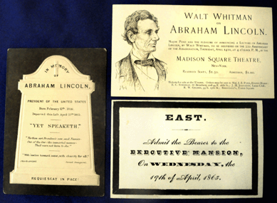 Lincoln items in the booth of John Waite, Ascutney, Vt.